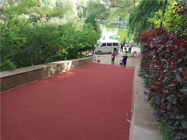 眉山彩色路面施工